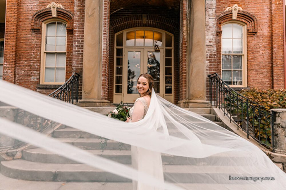 bride Providence Academy entrance