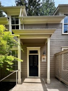 Front door with awning