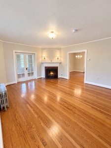 dx-523_living-room Living room with hardwood floors and gas fireplace inside 523 Hatheway Rd
